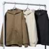 Kadın Dry Sweat Rahat Tam Fermuarlı Kapüşonlu Sweatshirt