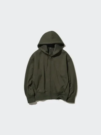 Kadın HEATTECH Pile Astarlı Tam Fermuarlı Kapüşonlu Sweatshirt
