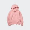 Kadın HEATTECH Pile Astarlı Tam Fermuarlı Kapüşonlu Sweatshirt