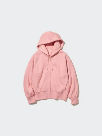 Kadın HEATTECH Pile Astarlı Tam Fermuarlı Kapüşonlu Sweatshirt