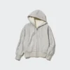 Kadın HEATTECH Pile Astarlı Tam Fermuarlı Kapüşonlu Sweatshirt