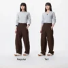 Kadın Jersey Barrel Pantolonlar | Uzun