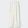 Kadın Keten Karışımlı Düz Pantolon Kadın Keten Karışımlı Düz Pantolon