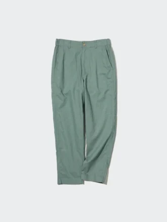 Kadın Keten Pamuklu Dar Paça Pantolon