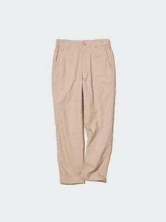 Kadın Keten Pamuklu Dar Paça Pantolon