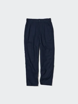 Kadın Keten Pamuklu Dar Paça Pantolon