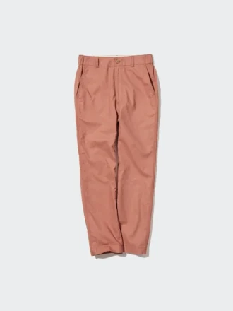 Kadın Keten Pamuklu Dar Paça Pantolon