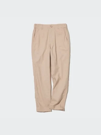 Kadın Keten Pamuklu Dar Paça Pantolon