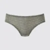 Kadın Orta Bel Yüksekliği Bikini Külotlar | Gingham