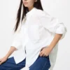 Kadın Pamuklu Oversized Gömlek