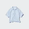 Kadın Premium Linen Skipper Boxy Gömlek | Kısa Kollar Kadın Premium Linen Skipper Boxy Gömlek | Kısa Kollar