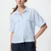 Kadın Premium Linen Skipper Boxy Gömlek | Kısa Kollu Kadın Premium Linen Skipper Boxy Gömlek | Kısa Kollu