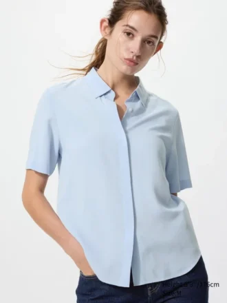 Kadın Rayon Kısa Kollu Bluz