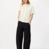 Kadın Rayon Kısa Kollu Bluz | Noktalı