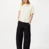 Kadın Rayon Kısa Kollu Bluz | Noktalı