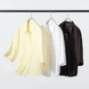 Kadın Rayon Skipper Yaka Bluz | 3/4 Kol