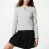 Kadın Ribana Henley Yaka Tişört Kadın Ribana Henley Yaka Tişört