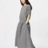 Kadın Seersucker Hacimli Etek | Gingham