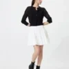 Kadın Seersucker Hacimli Mini Etek