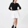 Kadın Seersucker Hacimli Mini Etek