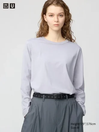 Kadın Supima Cotton Tişört | Uzun Kollular