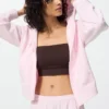 Kadın Sweat Full-Zip Kapüşonlu Sweatshirt
