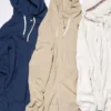 Kadın Sweat Full-Zip Kapüşonlu Sweatshirt (Çizgili)