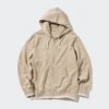 Kadın Sweat Full-Zip Kapüşonlu Sweatshirt (Çizgili)