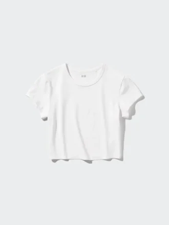 Kadın Ultra Stretch AIRism Kısa Tişört