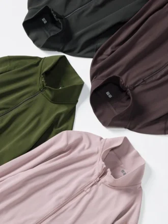 Kadın Ultra Stretch AIRism Tam Fermuarlı Ceket