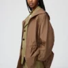 Kadın UV Korumalı Şeffaf Oversized Parka