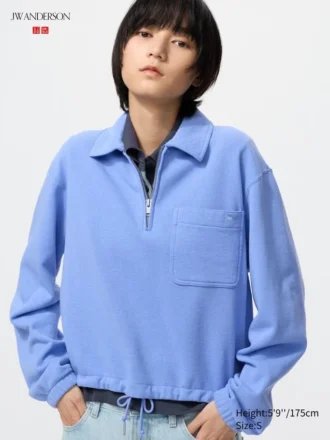 Kadın Yarım Fermuarlı Sweatshirt