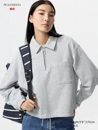 Kadın Yarım Fermuarlı Sweatshirt