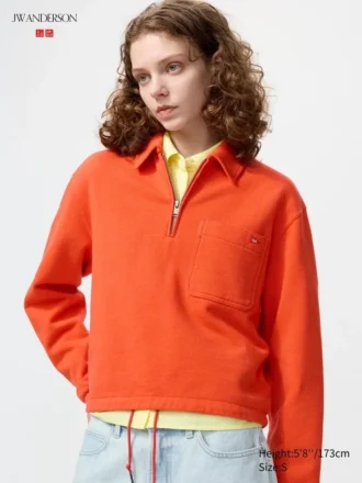 Kadın Yarım Fermuarlı Sweatshirt