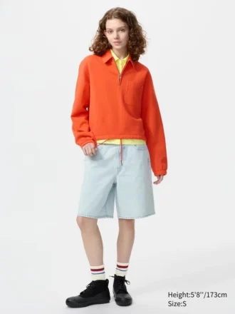 Kadın Yarım Fermuarlı Sweatshirt