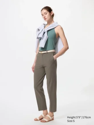 Kadınlar için Smart Ankle Pants | 2 Yönlü Esnek | Uzun Boy