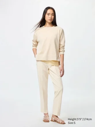 Kadınlar için Smart Ankle Pants | 2 Yönlü Esnek | Uzun Boy