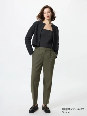 Kadınlar için Smart Ankle Pants | 2 Yönlü Esnek | Uzun Boy