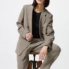 Kadınlar için Smart Ankle Pants | Kareli