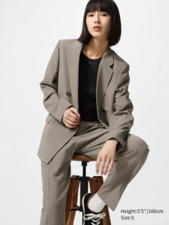 Kadınlar için Smart Ankle Pants | Kareli