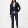 Kadınlar için Smart Ankle Pants | İnce Çizgili Kadınlar için Smart Ankle Pants | İnce Çizgili