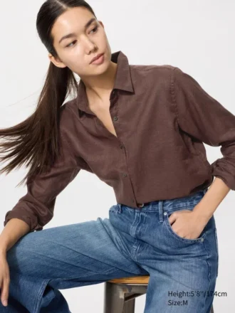 Kadınlar İçin Premium Linen Gömlek