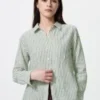 Kadınlar İçin Premium Linen Gömlek | Çizgili