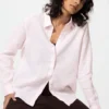 Kadınlar İçin Premium Linen Gömlek | Çizgili Kadınlar İçin Premium Linen Gömlek | Çizgili