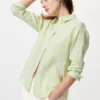 Kadınlar İçin Premium Linen Gömlek | Çizgili Kadınlar İçin Premium Linen Gömlek | Çizgili