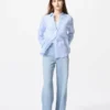 Kadınlar İçin Premium Linen Gömlek | Çizgili Kadınlar İçin Premium Linen Gömlek | Çizgili