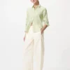 Kadınlar İçin Premium Linen Gömlek | Çizgili Kadınlar İçin Premium Linen Gömlek | Çizgili
