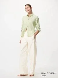 Kadınlar İçin Premium Linen Gömlek | Çizgili