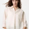 Kadınlar İçin Premium Linen Skipper Yaka Gömlek Kadınlar İçin Premium Linen Skipper Yaka Gömlek