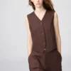 Kadınlar İçin Premium Linen Yelek